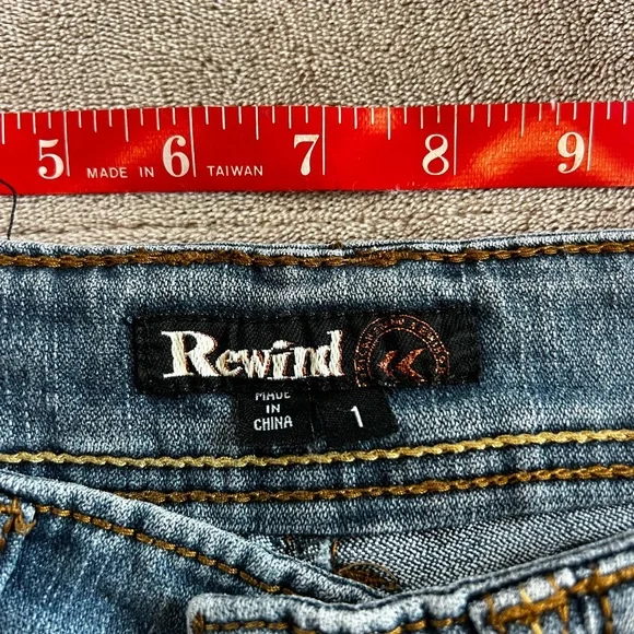 Rewind Skinny Women’s Blue Jeans Junior Size $15 - Picture 8 of 10